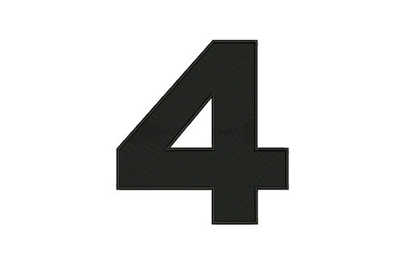 Bold Number 4